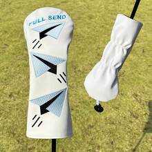 Durable Golf Club Headcover With Paper Airplane Embroidery Pattern, Fashionable Golf Headcover Suitable For Golf Equipment Accessories - Multicolor - View 6