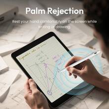 IPad Pencil 2nd Generation With Magnetic & USB Charging, Stylus Pen Compatible With Ipad With Palm Rejection, Compatible With IPad A16/10/9/8/7/6, IPad Mini 7/6/5, IPad Air 5/4/3, IPad Air 11" M3/M2, IPad Air 13" M3/M2, IPad Pro 11" M5/M4/4/3/2/1, IPad Pro 12.9" 6/5/4/3, IPad Pro 13" M5/M4, 90mAh - White - View 7