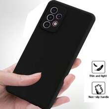 适用于三星设备的黑色硅胶磨砂手机壳，适用于 Galaxy S26/Galaxy S26 Plus/Galaxy S26 Ultra/Galaxy S25/Galaxy S25 Plus/Galaxy S25 Ultra/Galaxy A07/Galaxy A17/Galaxy A36/Galaxy A56/Galaxy A35/Galaxy A55。硅胶手机壳，黑色手机壳，防摔手机壳，简约手机壳。 - 黑色 - 查看 5