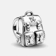 1 chiếc mặt dây chuyền hình túi du lịch dễ thương bằng bạc Sterling 925, thích hợp để trang trí vòng tay cho nữ hoặc làm đồ trang sức DIY. - Bộ 2 - Xem 14