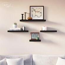 CYKITUL Set de 4 Repisas Mixtas Flotantes Diferentes Tamaños 50x15 40x15 30x15 20x15 No Apta para Tablaroca Anahuac - Anáhuac - Ver 6