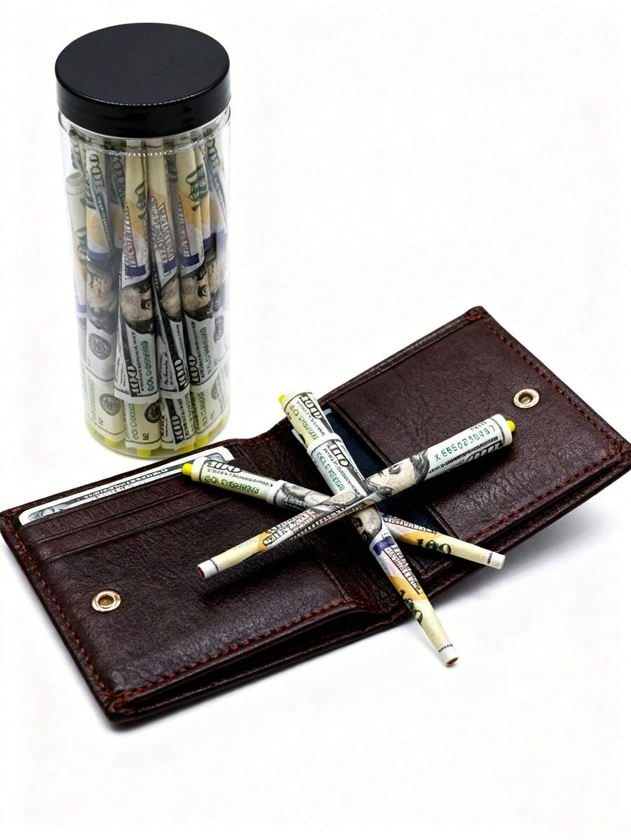 50 piezas de papel de liar ultrafino de combustión lenta, incluye herramienta de relleno, experiencia de fumar suave, material de papel - Multicolor - Ver 1