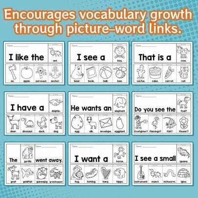 Word Practice Workbook – Trace, Copy And Spell Words With Picture Clues, Mixed Activities And Clear Writing Lines, Supports Vocabulary Growth, Phonics Awareness And Handwriting Accuracy For Daily Practice