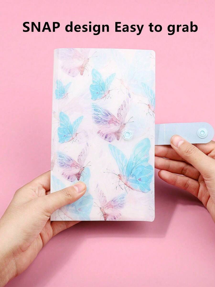 240 Pages Foldable Nail Art Sticker Storage Book, Transparent Anti-Scratch Nail Sticker Organizer - Multicolor - View 1