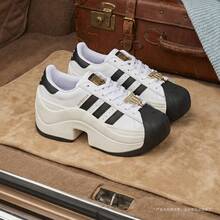 Adidas Originals Unisex SUPERSTAR BOLD Casual Sneakers, Low-Top JR9895 - Black and White - View 1
