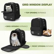 Zaino per animali domestici - Nero (leggero design) - Visualizzare 6