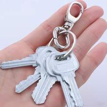 2pcs Swivel Clasps, Metal Lobster Clasp With Keyring, Suitable For Keychain And DIY Crafts - Gold - View 7