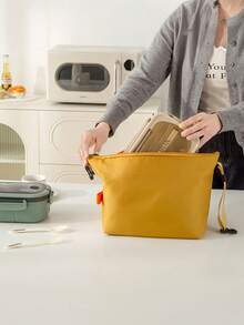 Borsa termica portatile per il pranzo, borsa termica da viaggio all'aperto, borsa per il pranzo di grande capacità, impermeabile e resistente all'olio, adatta per uomini e donne, versatile per pendolarismo, ufficio, picnic, viaggio, campeggio, scuola, cucina, viaggi e campeggio - Multicolore - Visualizzare 4