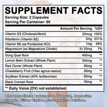 Bunkell Women's Daily Health Supplement, Containing Angelica Root, Lemon Balm, And Red Clover, For Thyroid And Mood Support - 120 Capsules - 1 Bottle - View 2