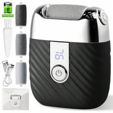 2026新款电动磨脚器，USB充电，配3个替换滚轮。专业去茧工具，有效去除脚后跟干裂、老茧和死皮。男女皆宜，去除粗糙干燥的皮肤和死皮细胞。是送给亲朋好友的完美生日、圣诞节或情人节礼物。 - 彩色 - 查看 10