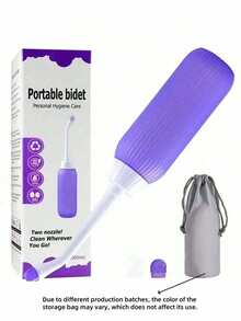 1个500毫升便携式旅行冲洗瓶，防漏私处卫生喷雾瓶，附赠随机款式收纳袋 - 彩色 - 查看 4