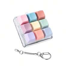 1pc Keyboard-Style Stress Relief Toy, Button-Pressing Decompression Keypad Pendant, Adult Pressure Relief And Pastime Button-Style Decompression Gift, Random Style Shipped - Multicolor - View 9