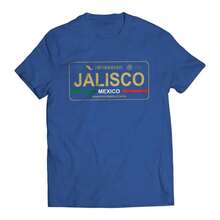 Jalisco Mexico License Plate T-Shirt - Playera con Placa de Carro Men's Graphic T-Shirt - Blanco y negro(no personalizable) - Ver 5