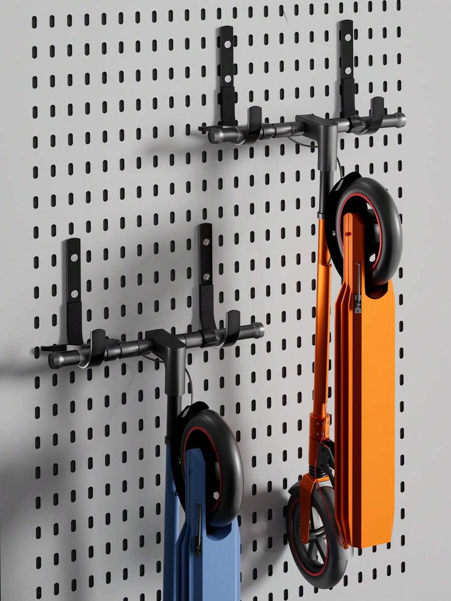 1/3/6Pcs Metal Vertical Bike Wall Mount Road Bike Holder. Multi-Functional Tool Hanger, Suitable For Hanging Bicycles, Various Ladders, Farm Tools, Shovels Various Tool Bags And Various Power Tools - Multicolor - View 1