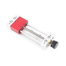 ASDF-Drill Press Vice Bench Table Vise 0‑100mm Clamping Range Aluminium Alloy for Polishing Drilling Engraving DIY and Working with Thickened Double Sleeve Screw Rods Easy - como en la foto - Ver 7