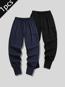 Men's Outdoor Casual Pants, Fashionable Multi-Pocket Sports Cargo Pants, Breathable Lightweight Trousers, Spring/Summer - Blue - View 6