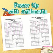 Cuaderno de ejercicios de práctica de matemáticas - Ejercicios de escritura de números y cálculos con conteo, orden numérico, ejercicios de suma y resta, páginas de práctica claras, desarrolla el sentido numérico, la lógica, la concentración y las habilidades de resolución de problemas - Cuaderno de ejercicios de matemáticas - Ver 5