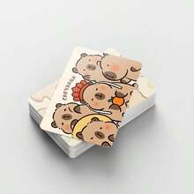 92张可爱水豚照片卡，卡通双面LOMO卡片，贴纸，贺卡，送给朋友、生日、复活节、情人节、新年、家人的礼物 - 完美之选 - 彩色 - 查看 6