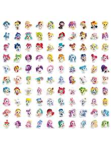 100张卡通可爱涂鸦系列贴纸，适用于剪贴簿、日记本、笔记本电脑、水瓶、汽车等。以信仰为主题的设计，传递积极信息，是馈赠佳品。 - 彩色 - 查看 4