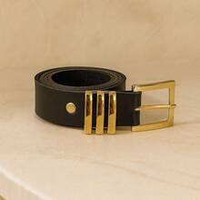 Casual PU Leather Buckle - Negro - Ver 1