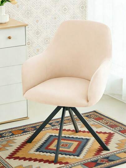 1pc Armchair Slipcover, High Elasticity Solid Color Polyester Fiber All Season Chair Cover