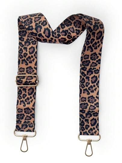 多功能可调节肩带，豹纹印花可拆卸斜挎包肩带。豹纹图案设计，时尚女士手提包和钱包的替换肩带。肩带，包包配件，适合工作、日常出行、购物、约会等场合。女士西部风格斜挎包和手提包肩带。女士手提包替换肩带，可调节斜挎肩带，减轻重量。
