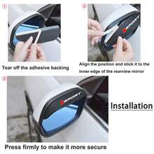1pair Universal Car Rearview Mirror Rain Snow Blocker Sun Visor Car Rearview Mirror Rain Eyebrow - YS-tXYM - View 7