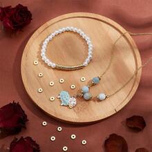 30颗18K镀金扁平圆形隔珠黄铜圆片珠金色金属散珠，适用于DIY手链、项链、耳环等首饰工艺品制作，尺寸3/4/5/6毫米 - 彩色 - 查看 8