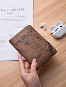 Fashionable High-Capacity Multi-Function Passport Holder, Stylish Travel Document Card Case - Multicolor - View 7