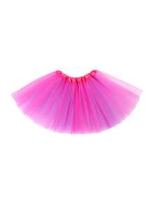 1pc Solid Color Vintage Polyester (Polyester) Tutu Skirt, Suitable For All Seasons, One-Time Performance Skirt, Practice Skirt, 30cm For Teenagers, 40cm For Adults, Costume Party Skirt, Mesh Skirt, Masquerade Ball Dress - A - View 4