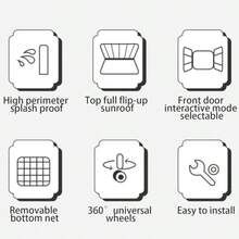 Jaula conejo con 4 ruedasplaca acrilica ornamental jaula grande Con dos recolectores de excrementos con cajones íbles para facir la limpieza jaula  para Gatos Cachorro Color : White - Blanco - Ver 6