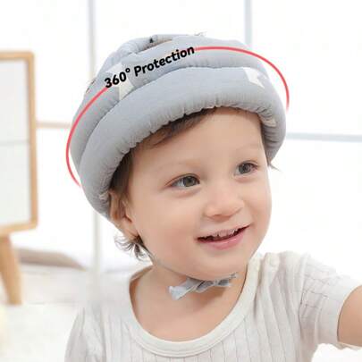 Baby Anti-Fall Head Protection Pad, Infant Toddler Walking Learning Head Protection Cap, Anti-Collision Cushion