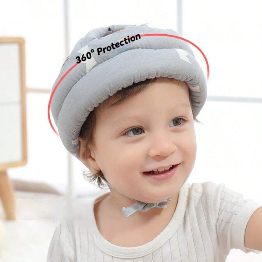 Baby Anti-Fall Head Protection Pad, Infant Toddler Walking Learning Head Protection Cap, Anti-Collision Cushion - Multicolor - View 1
