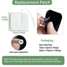 Högkvalitativ TENS/EMS muskelstimulator med två kanaler, 20 lägen, 30 intensitetsnivåer, med 2000 mAh batteri med stor kapacitet, elektronisk pulsmassage, avslappnar kropp och själ