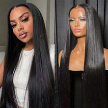 NATAN Elegant Short Bob Wig For Women - Natural Black, Voluminous Middle Part, High-Density Curly Wave, Perfect For Daily Wear, Parties, Birthdays & Valentine's Gift, Wig Accessories - Natural & Black - View 2