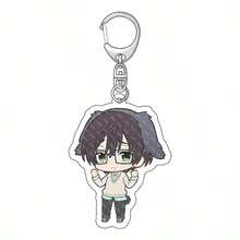 Q Version Cartoon Girl Acrylic Keychain, Cute Anime Character Bag Charm, Transparent Key Ring Pendant, Backpack Hanging Ornament, Collectible Decor, Novelty Gift For Anime Fans - Multicolor - View 4