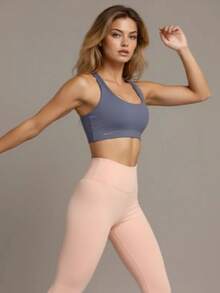 K2b Original Cropped Swimmer Sports Fitness Top - 燧石 - 查看 4