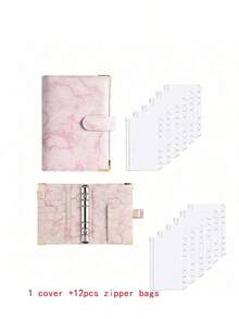 1 套 12 个 A6/A5/A7 或 2 套 A6 透明拉链袋，返校，学校用品，储蓄计划，双周储蓄计划，10000 储蓄计划，储蓄策略