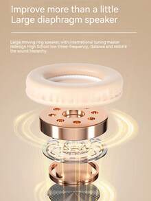 Foldable Wireless Over-Ear Headphones - Long Playtime, Wireless Stereo, Soft Earmuffs, TF Card Player - Comfortable, Portable For Smartphone & Laptop, USB Type-C Charging - 黑色 - 查看 5