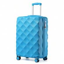 Ultralight ABS+PC Hard Case Bumpy Diamond Carry-On Suitcase With TSA Lock And 4 Spinner Wheels Available In 20" Cabin Size And 24" And 28" Check-In Sizes(1 Pc) - Blue - View 13