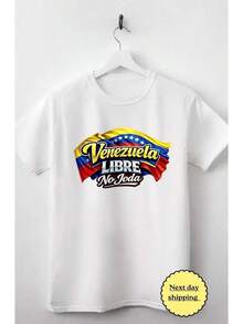 Camiseta  Libre No Joda cabellero – Diseño bandera |   Orgullo  |   Camisa Unisex - Blanco y negro(no personalizable) - Ver 2