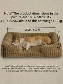 PETSIN New Soft & Comfortable High Resilience Foam Pet Bed Mat, Suitable For Indoor Use In Winter, Anti-Slip, Removable & Machine Washable Dog/Cat Bed - Multicolor - View 7