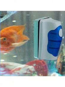 Super Magnetic Clean Brush Aquarium Fish Tank Glass Scraper Cleaner Floating - Apricot - View 2