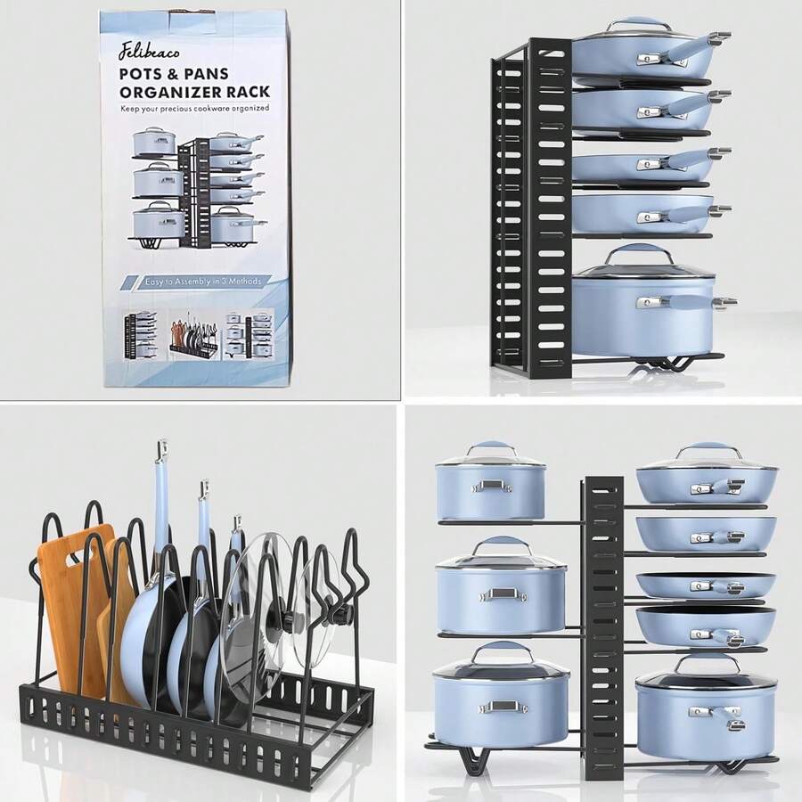 Pot Racks - Black - View 1