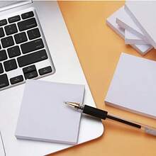 White Sticky Notes 6 Pads 3 X 3 Inch 100 Sheets/Pad Self-Stick Notes Pads 600 Sheets Total - trắng - Xem 2