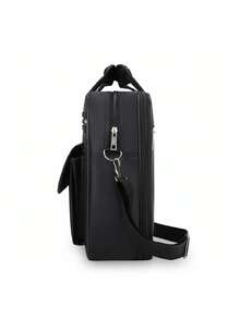 1个黑色时尚公文包，简约时尚商务笔记本电脑包 - 彩色 - 查看 4