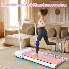 Faltbares Laufband Für Zuhause & Office - Walking Pad Schreibtisch Laufpad, 2.5 PS Motor Mini Laufband Up To 8km/H - Pink - View 3