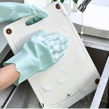 1 Pair Pet Grooming Gloves - Cat & Dog Bathing Gloves - Silicone Material, Durable - Pet Bathing And Massage - View 7