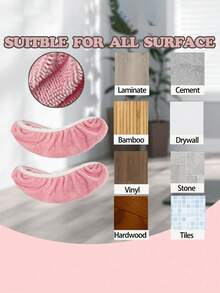 3 Reusable Mop Pads: Washable, Highly Absorbent, Suitable For Both Dry And Wet Cleaning, Green Polyester Fiber With White Edge Circular Design, Compatible With Most Flat Mops, No Mop Head Included, Efficient Floor Care Tool, Meticulous Surface Treatment, Highly Absorbent Material - Grey - View 4