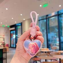 1pc KPOP Demon Hunters Leather Keychain, KPOP Demon Hunting Girl Group Backpack Pendant, Car Key Chain, Valentine's Day Gift - Multicolor - View 4
